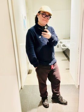 「アイテム（ハンチング/ベレー帽）」を使った、りゅうたさん（メンズ・159cm）の秋コーディネート