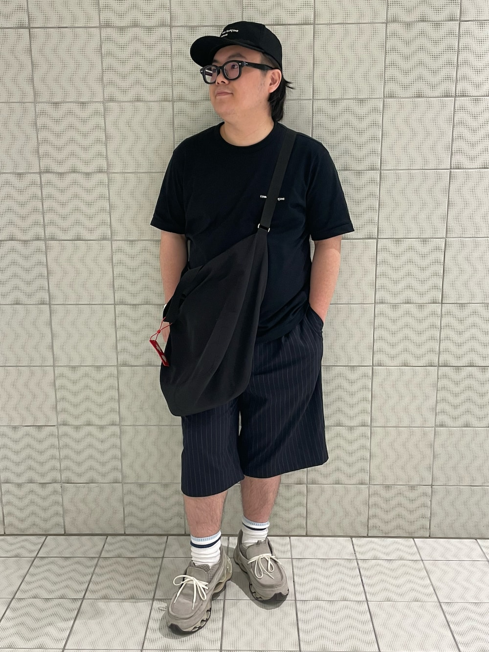 tricotコムデギャルソン far&laceデザイン耳あてお帽子 BLACK tricotコムデギャルソン far&laceデザイン耳あてお帽子 BLACK