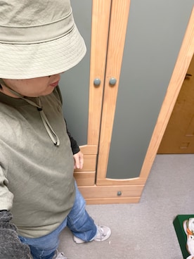 「2002R」｜「アイテム（帽子）」を使った、りゅうたさん（メンズ・158cm）の春コーディネート