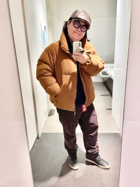 「アイテム（ハンチング/ベレー帽）」を使った、りゅうたさん（メンズ・159cm）の冬コーディネート