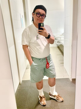 「アイテム（帽子）」を使った、りゅうたさん（メンズ・159cm・20代）の夏コーディネート