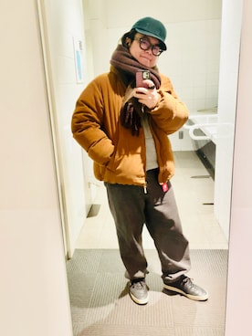 「アイテム（帽子）」を使った、りゅうたさん（メンズ・160cm）の冬コーディネート