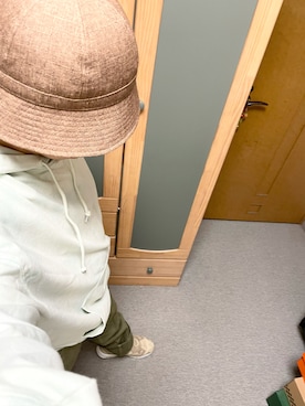 「アイテム（ハット、ブラウン系）」を使った、りゅうたさん（メンズ・158cm）の夏コーディネート