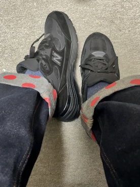 「アイテム（ソックス/靴下）」を使った、りゅうたさん（メンズ・159cm）の冬コーディネート