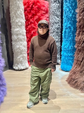 「アイテム（ハンチング/ベレー帽）」を使った、りゅうたさん（メンズ・159cm）の冬コーディネート