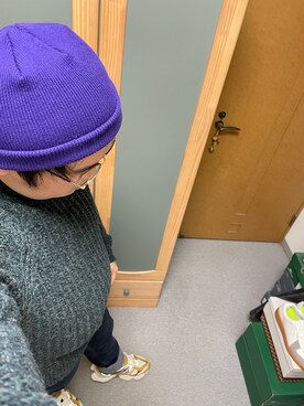 「BACK NUMBER（バックナンバー）のアイテム（ニットキャップ/ビーニー）」を使った、りゅうたさん（メンズ・158cm）の秋コーディネート