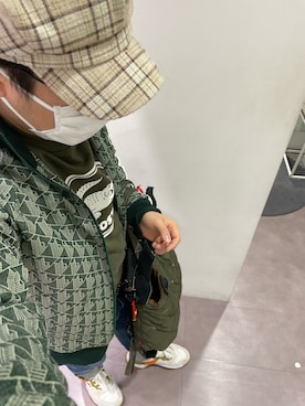 「HONEYSUCKLE ROSE（ハニーサックルローズ）のアイテム（帽子）」を使った、りゅうたさん（メンズ・158cm）の春コーディネート