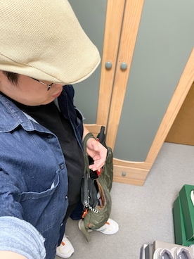 「シャツジャケット」｜「アイテム（ハンチング/ベレー帽）」を使った、りゅうたさん（メンズ・158cm）の夏コーディネート