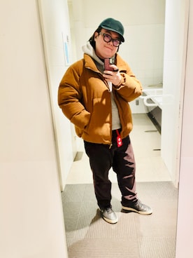 「ぽっちゃり」｜りゅうたさん（メンズ・160cm）の冬コーディネート