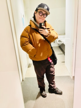 「アイテム（パーカー）」を使った、りゅうたさん（メンズ・159cm）の秋コーディネート