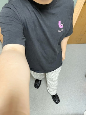 「ペインターパンツ」｜「アイテム（その他シューズ）」を使った、りゅうたさん（メンズ・158cm）の夏コーディネート