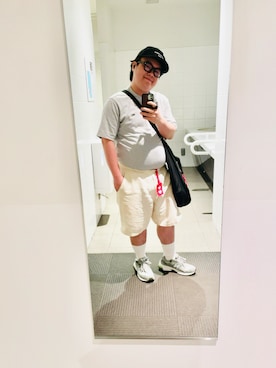 「LACOSTE（ラコステ）の《LACOSTE》3×2 リブクルー（ソックス/靴下、ホワイト系）」を使った、りゅうたさん（メンズ・160cm）の春コーディネート