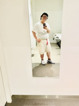 「NEW BALANCE（ニューバランス）のリブ ミッドカフ 3Pソックス（ソックス/靴下、その他）」を使った、りゅうたさん（メンズ・160cm）の夏コーディネート
