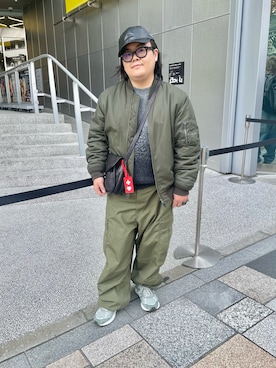 「アイテム（メガネ）」を使った、りゅうたさん（メンズ・159cm）の秋コーディネート