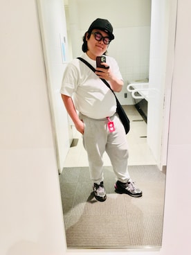 「NEW BALANCE（ニューバランス）のリブ ミッドカフ 3Pソックス（ソックス/靴下、その他）」を使った、りゅうたさん（メンズ・160cm）の春コーディネート