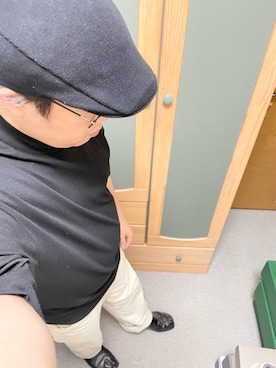 「ハンチング」｜「アイテム（その他シューズ）」を使った、りゅうたさん（メンズ・158cm）の夏コーディネート