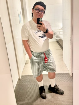 「アイテム（レッグウェア）」を使った、りゅうたさん（メンズ・159cm）の夏コーディネート