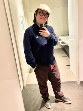 「アイテム（ハンチング/ベレー帽）」を使った、りゅうたさん（メンズ・159cm・30代）の秋コーディネート