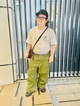 「SLOW（スロウ）のアイテム」を使った、りゅうたさん（メンズ・160cm）の春コーディネート