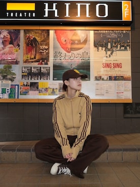 「CONVERSE ALL STAR（コンバースオールスター）のアイテム」を使った、加賀 雪乃さん（レディース・160cm）の冬コーディネート