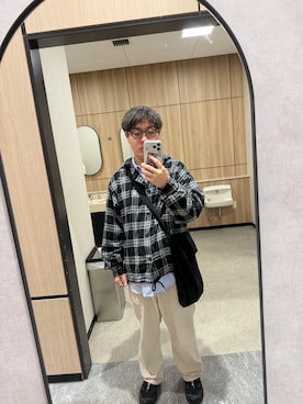 「アイテム（チノパンツ）」を使った、りょうがさん（メンズ・166cm・20代）の秋コーディネート