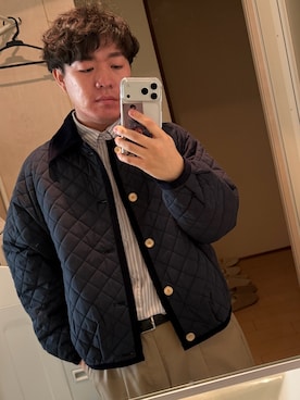 「アイテム（チノパンツ）」を使った、りょうがさん（メンズ・166cm・20代）の冬コーディネート