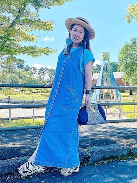 「お洒落好きな人と繋がりたい」｜みーこさん（レディース・157cm）の夏コーディネート