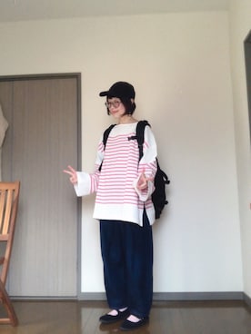 「本気のパー子」｜ふとまきさん（レディース・155cm）の冬コーディネート