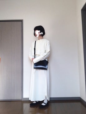 「春カラー」｜「アイテム（チェスターコート）」を使った、ふとまきさん（レディース・155cm）の冬コーディネート