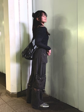 「natural couture（ナチュラルクチュール）のアイテム」を使った、moe.さん（レディース・164cm）の春コーディネート