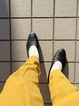 「UNIQLO（ユニクロ）のアイテム（パンプス、ブラック系）」を使った、𝚂𝚊𝚔𝚒さん（レディース・154cm）の秋コーディネート