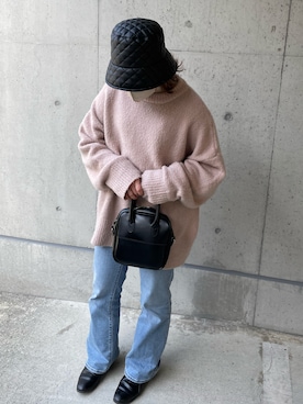 「apres jour（アプレジュール）のアイテム（帽子）」を使った、りおさん（レディース・157cm）の春コーディネート