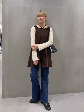 「アイテム（その他シューズ）」を使った、ユイさん（レディース・163cm）の秋コーディネート