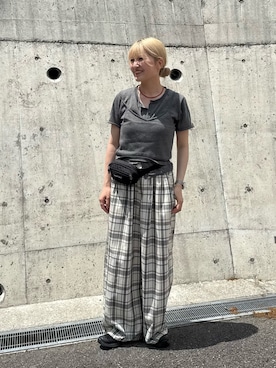 「KBF（ケイビーエフ）のアイテム」を使った、ユイさん（レディース・164cm）の春コーディネート
