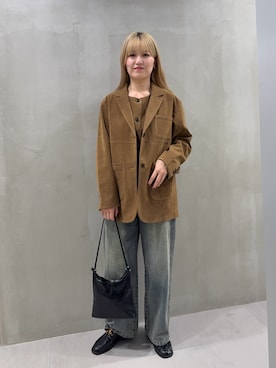 「秋のコーデ」｜「アイテム（その他アウター）」を使った、ユイさん（レディース・163cm）の秋コーディネート