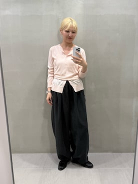 「KBF（ケイビーエフ）のアイテム（カーディガン/ボレロ）」を使った、ユイさん（レディース・163cm）の夏コーディネート