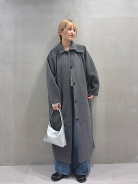 「アイテム（ステンカラーコート）」を使った、ユイさん（レディース・163cm・20代）の秋コーディネート