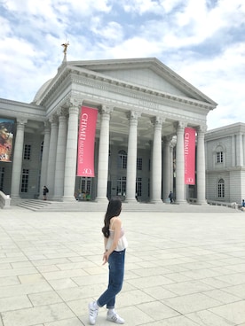 「6IXTY8IGHTのアイテム」を使った、Jennieさん（レディース・154cm）の春コーディネート