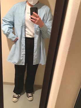 「RETRO GIRL（レトロガール）のタックセミフレアパンツ（その他パンツ）」を使った、yukkoさん（レディース・164cm）の春コーディネート