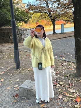 「アイテム（ボストンバッグ）」を使った、yukkoさん（レディース・164cm・20代）の冬コーディネート