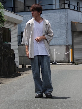 「ASTRONOMY（アストロノミー）のアイテム（アクセサリー）」を使った、takumaさん（メンズ・178cm）の夏コーディネート