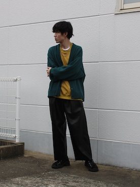 「shiki tokyo（シキトウキョウ）のアイテム（スニーカー）」を使った、takumaさん（メンズ・178cm）の春コーディネート