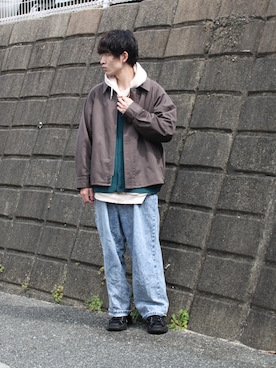 「shiki tokyo（シキトウキョウ）のアイテム（スニーカー）」を使った、takumaさん（メンズ・178cm）の春コーディネート
