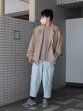 「shiki tokyo（シキトウキョウ）のアイテム（ジャケット/アウター）」を使った、takumaさん（メンズ・176cm）の春コーディネート