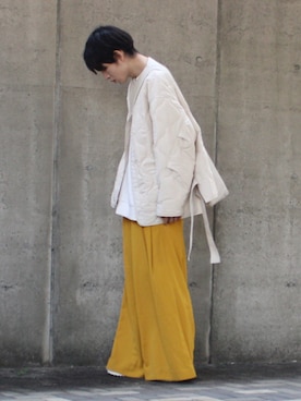 「shiki tokyo（シキトウキョウ）のアイテム（パンツ）」を使った、takumaさん（メンズ・176cm）の冬コーディネート