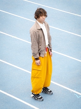「STUDIOUS（ステュディオス）のアイテム（シューズ）」を使った、ｈｏｋｏｒｉさん（メンズ・172cm）の春コーディネート