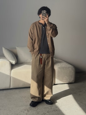 「shiun（シウン）のアイテム」を使った、kurashinoiyashiさん（メンズ・158cm）の春コーディネート