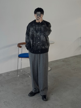 「グラデーションニット」｜kurashinoiyashiさん（メンズ・158cm）の秋コーディネート