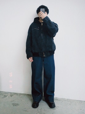 「アイテム（ジャケット/アウター）」を使った、kurashinoiyashiさん（メンズ・160cm）の冬コーディネート