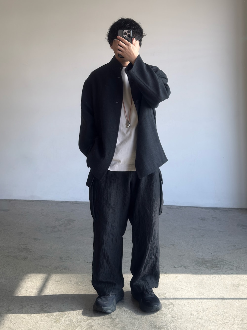 LIDNM（リドム）の「WOOL MILLED REVER BLOUSON（ブルゾン